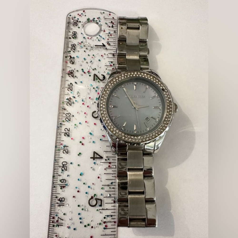 Michael Kors MK5451 Silver Crystal Bezel Stainless Steel Women’s Watch